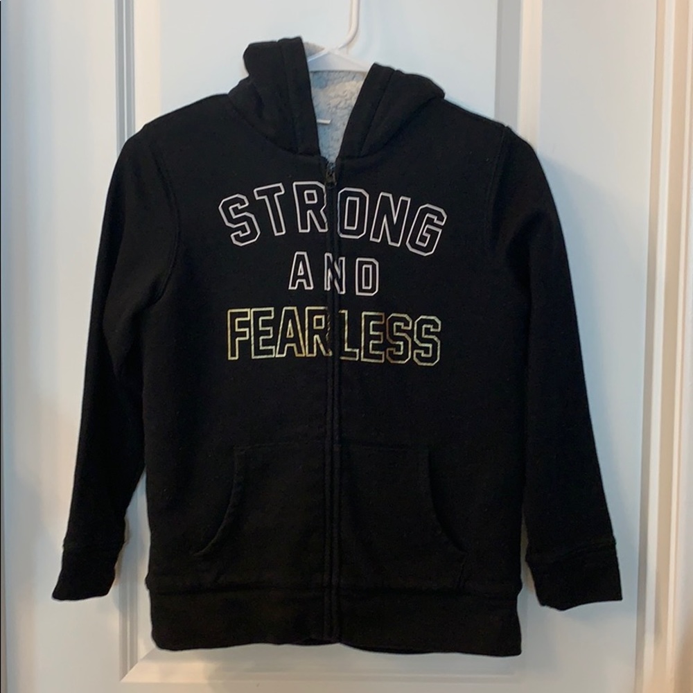 Old navy black zip up hoodie